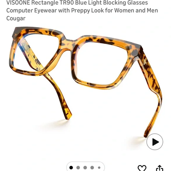 Amazon Tortoise Shell Glasses - Picture 2 of 3